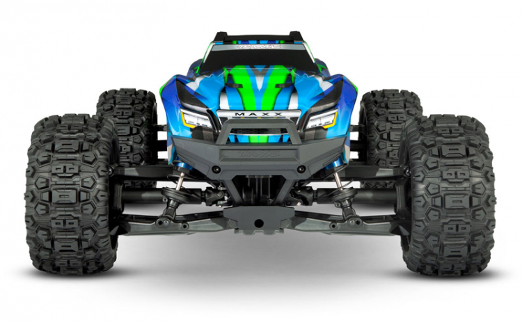 MAXX 4x4 W/WIDEMAXX 1/10 RTR TQi Bl TSM GREEN- TRAXXAS