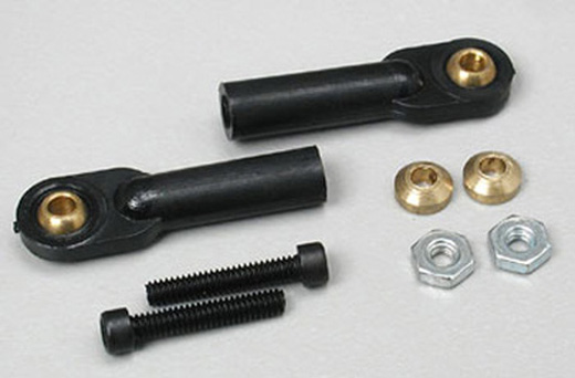 BALL LINK SWIVEL 2-56 W/HARDWARE (2ST) - DUBRO 2135