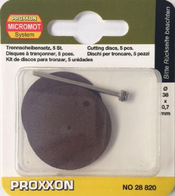 PROXXON KUTTESKIVE M/SPINDEL 5STK Ø38MM - Bilde 1