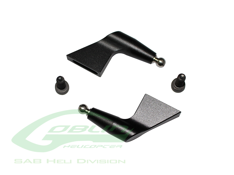 ALU MAIN BLADE GRIP ARM (BLACK THUNDER/NITRO)