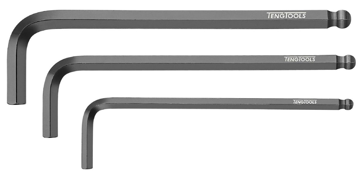 SEKSKANTNØKKEL KULE  - UNBRAKO 4,0 MM CR-MO - TENG TOOLS 390504BL - Bilde 1