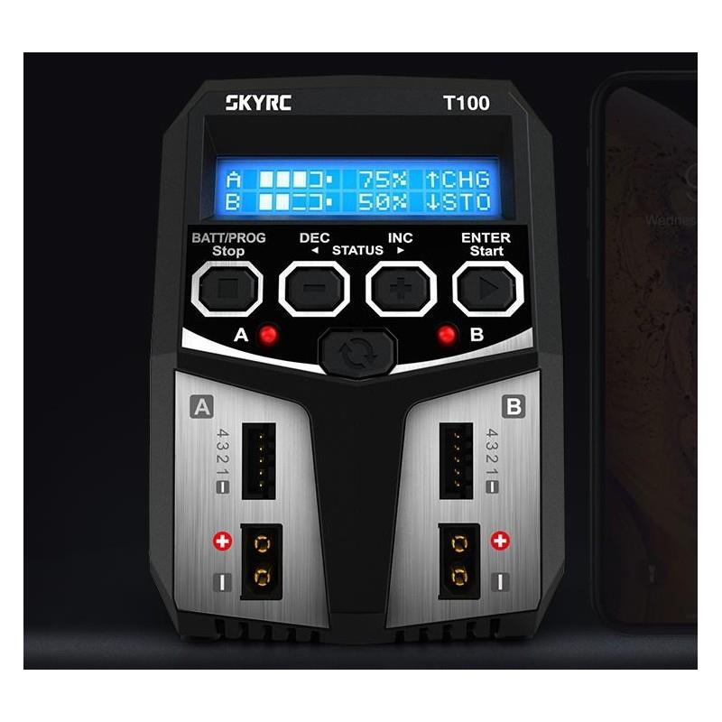 T100 AC DUAL 2X50W SKYRC BALANCE CHARGER