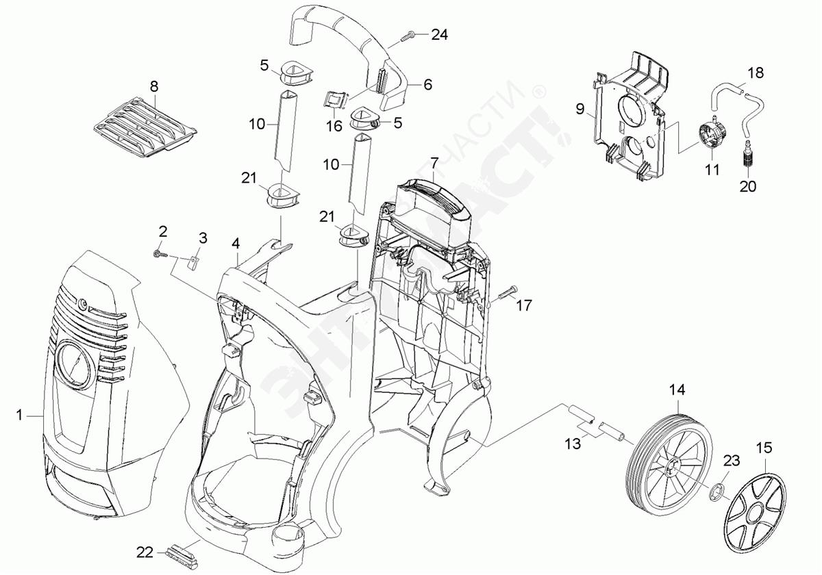 HJULDEKSEL GRÅTT 170MM PAR KÄRCHER - Bilde 1