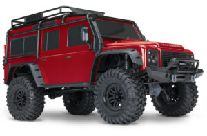 LAND ROVER DEFENDER SCALE & TRAIL 4WD RØD- TRAXXAS (TRX82256-4-RED)