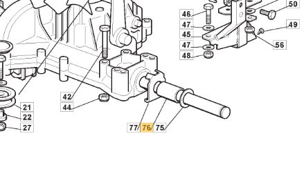 SPACER/FORING CASTLE G./STIGA 25160023/0 125160023/0