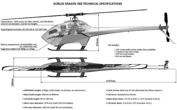 GOBLIN KRAKEN 580 KIT - Bilde 10