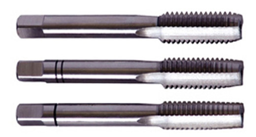 GJENGETAPP SETT - UNC 3/8" - NR 1-2-3 KROMSTÅL