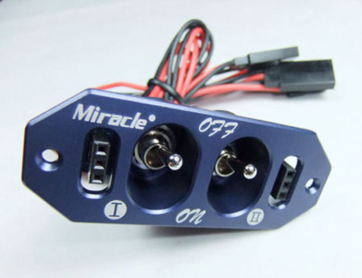 TWIN POWER SWITCH (BLUE) 6STAR (ST4004-B)