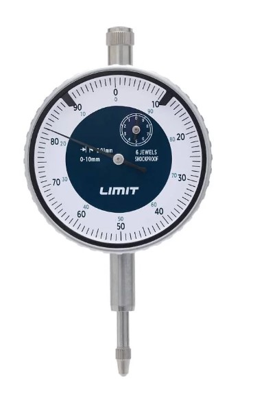 MÅLE / INDIKATORKLOKKE STØT 10/0,01MM - LIMIT