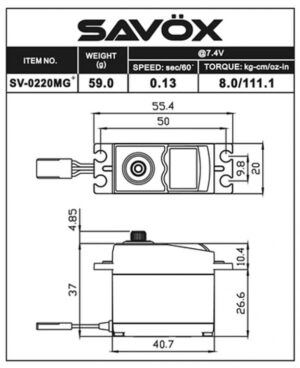 SAVÖX SV-0220MG PLUS