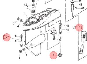 GEAR KIT PROPP.HUS MERCURY 16138