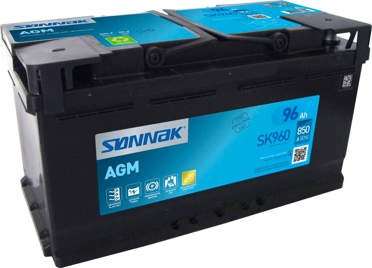 BATTERI 12V - 96AH - AGM SØNNAK - Bilde 1