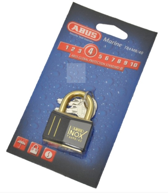 HENGELÅS T84MB/40 SV MARINE RUSTFRI - ABUS