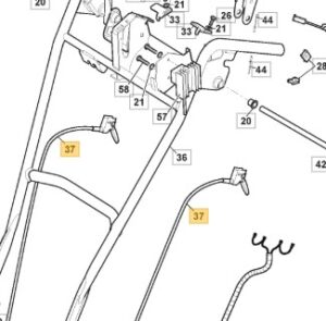 v02_18F33D7C98EF720FD7BDBA34DE8A70F1.jpg WIRE STIGA SNØFRES ST966 ST976T H/V SPERRE UTLØSER 1 STK