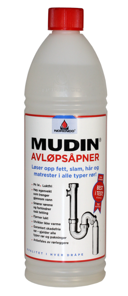 MUDIN AVLØPSÅPNER 1 LITER (1,6 KG) - NORENCO