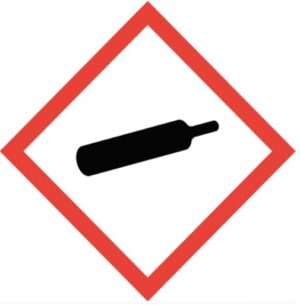 v02_19F1127A733953E06292EE28F76BA3E7.jpg SKILT "GASS UNDER TRYKK" 30X30CM - SELVKLEBENDE