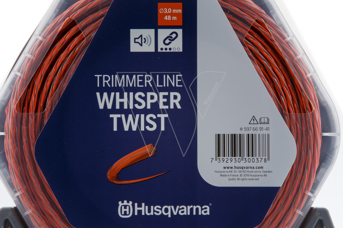 HQ TRIMMERTRÅD 3,0MM 48M  WHISPER TWIST - Bilde 1