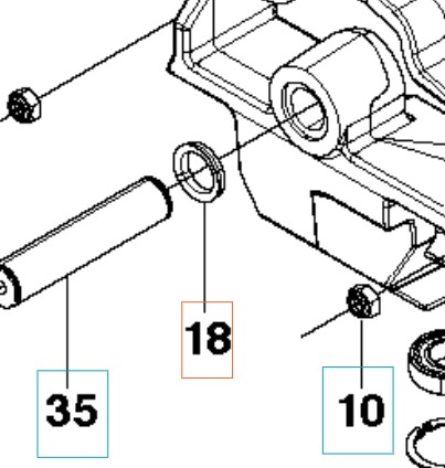 V-RING HUSQVARNA - Bilde 2