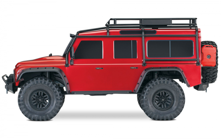 LAND ROVER DEFENDER SCALE & TRAIL 4WD RØD- TRAXXAS (TRX82256-4-RED)