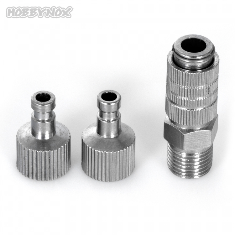 AIRBRUSH QUICK COUPLER G1/8 W/2 MALE PARTS