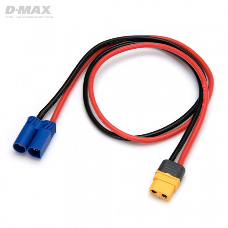 LADEKABEL EC-5 HANN TIL XT60 14AWG 20CM
