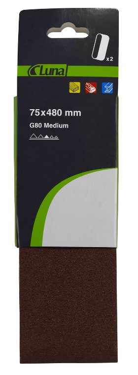 SLIPEBÅND 75 X 457 K40 2PK (SMT)
