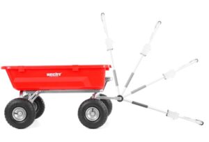HAGEVOGN HECHT MAX.150KG 4-HJUL. M/SVING. OG TIPP, PLAST