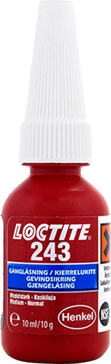 SKRUELÅSING - LOCTITE 243 10ML  BLÅ