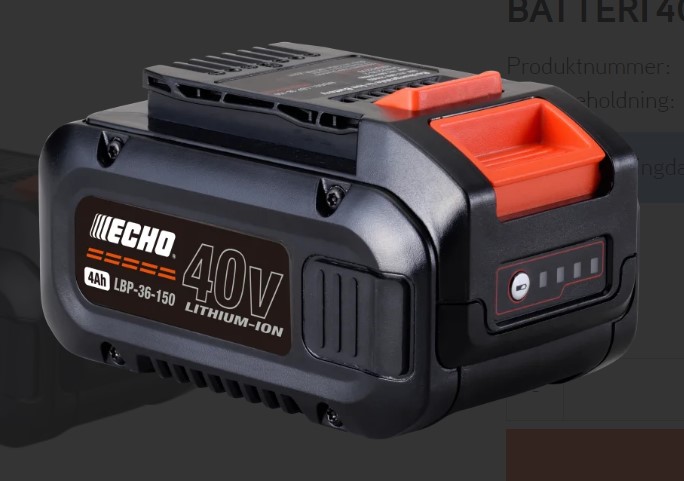 BATTERI ECHO 40V 4AMP