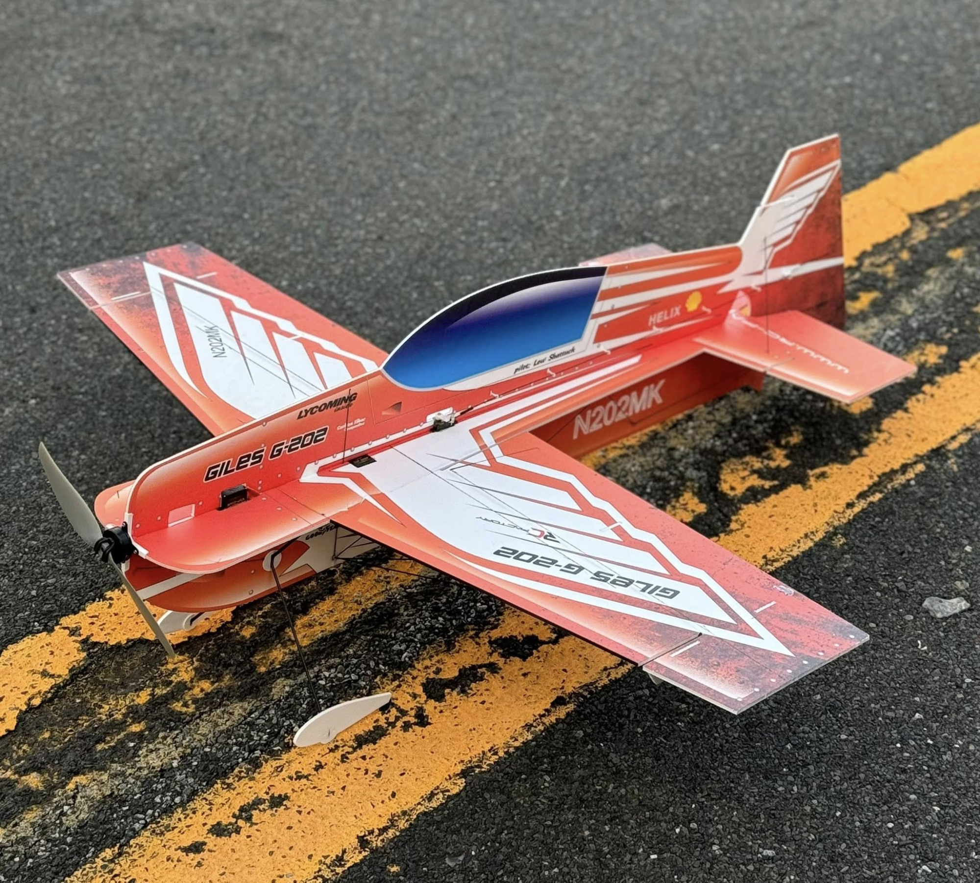 GILES 202 FLEXFOAM RED RC FACTORY - Bilde 3