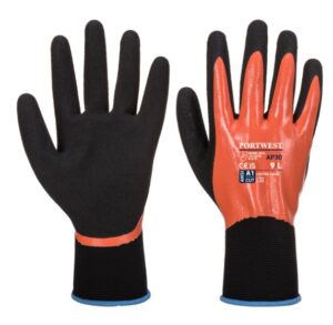 AP30 - DERMI PRO HANSKE ORANGE/SORT - PORTWEST