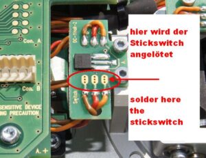 DUPLEX  STICK W/2-POS. SWITCH DC/DS TX 2,4EX