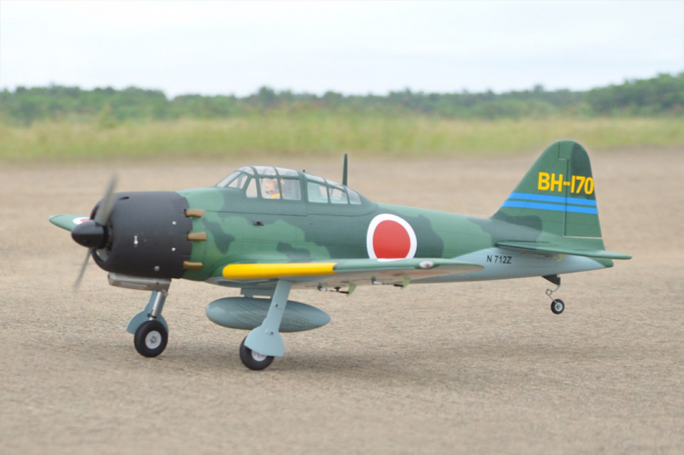 BLACK HORSE A6M ZERO 1720MM 15CC ARF