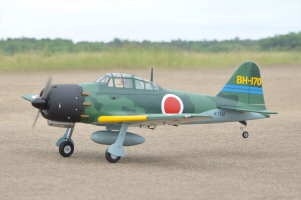 BLACK HORSE A6M ZERO 1720MM 15CC ARF - Bilde 4