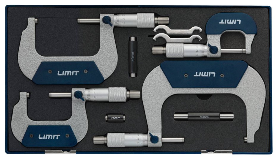 MIKROMETER SETT LIMIT 0-100MM