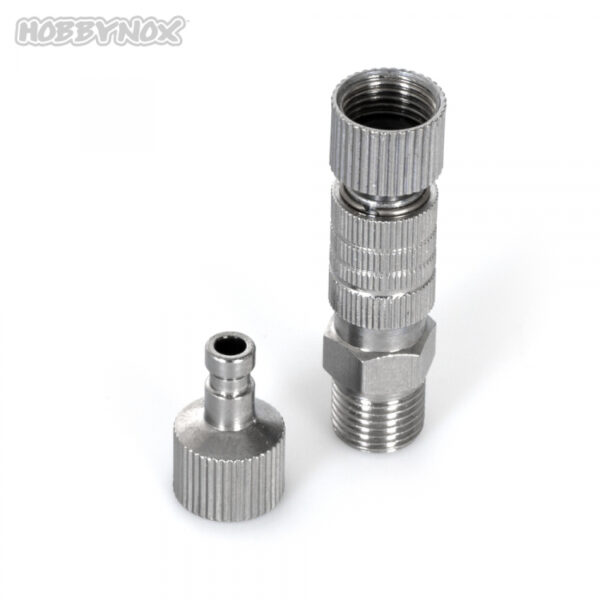 AIRBRUSH QUICK COUPLER G1/8 W/2 MALE PARTS - Bilde 1