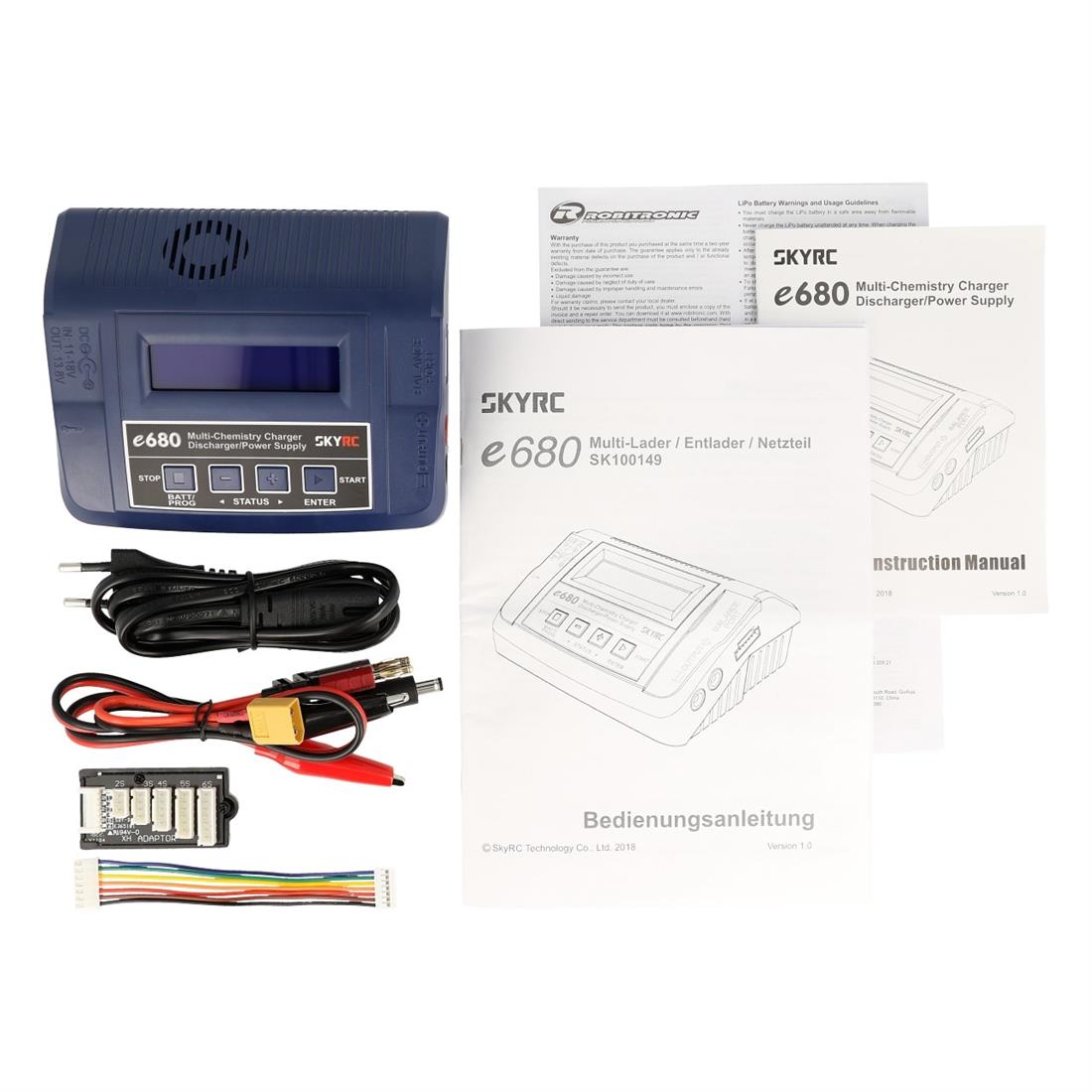 SKYRC E680 80W 220/12V COMPUTERLADER - Bilde 2