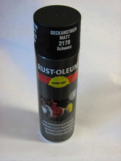 RUST-OLEUM HARD HAT SPRAYMALING MATTSVART 2178