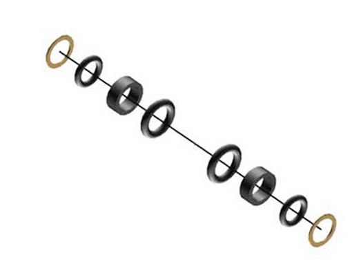 DAMPER RUBBER SET LOGO 400 VBAR
