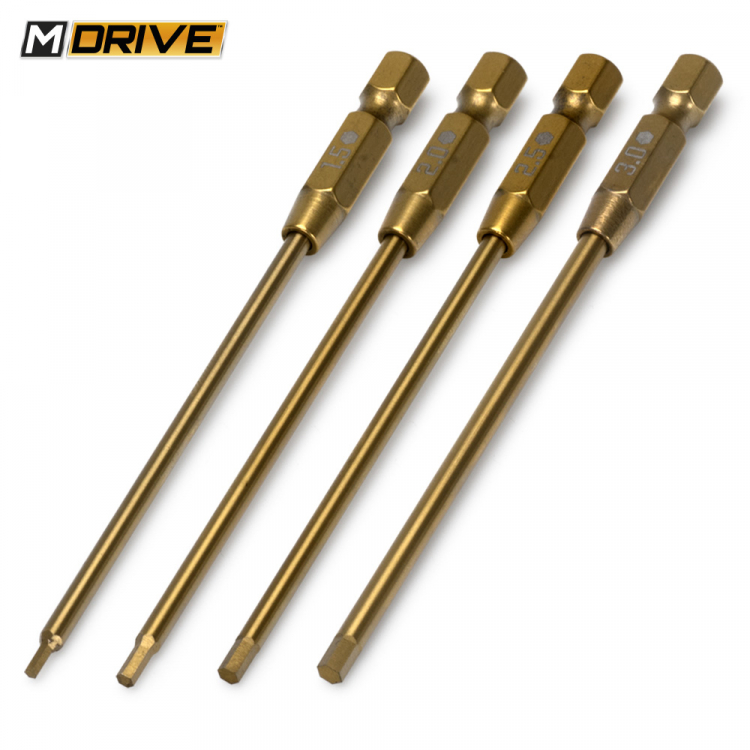 POWER TOOL BITS SET INSEX 1.5, 2, 2.5, & 3mm