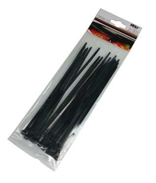 KABELSTRIPS 200 MM 25-PACK SORT