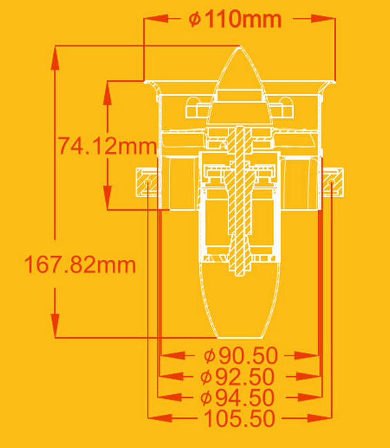 JP HOBBY 90MM 6S EDF UNIT WITH MOTOR - Bilde 3