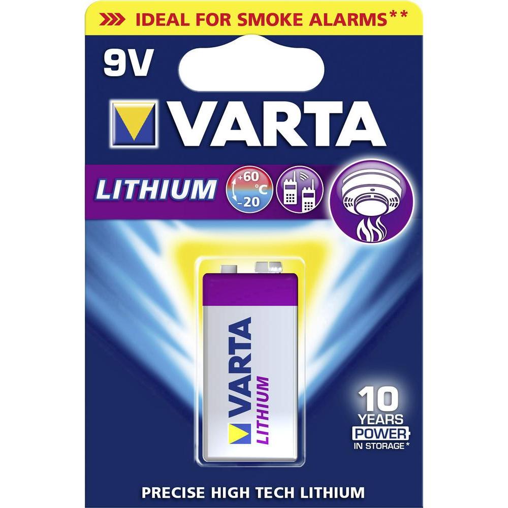 BATTERI LITHIUM - 9V - VARTA