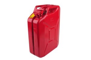 JERRYKANNE 10 LITER RØD STÅL