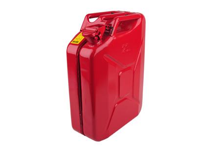 JERRYKANNE 10 LITER RØD STÅL