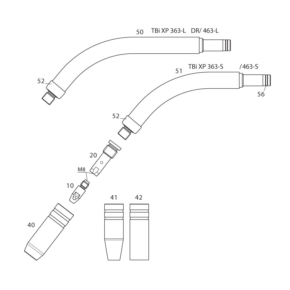 MUNNSTK.ADAPTER 8MM FOR SVEISEP.XP463-LDR 50deg