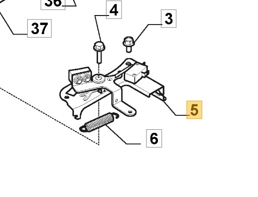 STOPPBRYTER M/HOLDER STIGA/CASTLE G. 118551521/0