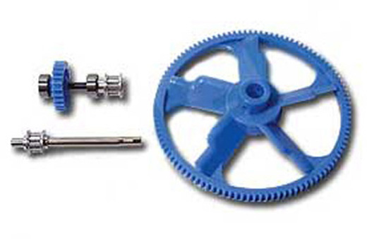 TAIL DRIVE GEAR SET (BLUE) FOR T-REX450 XL/CF/SE