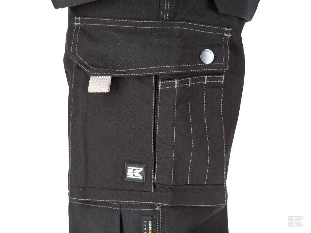 BUKSE HÅNDVERK STRETCH SORT M livv.82-92cm