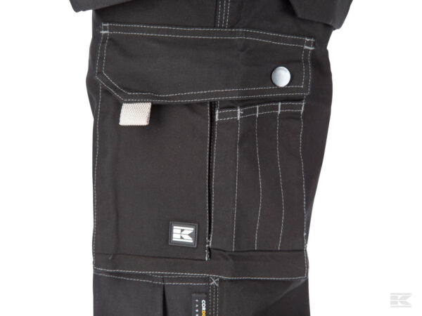 BUKSE HÅNDVERK STRETCH SORT XL  livv.96-106cm - Bilde 5